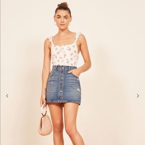 Brand New Reformation Bianca Skirt